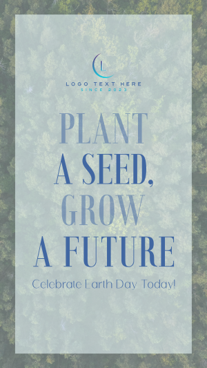 Plant Seed Grow Future Earth Facebook story Image Preview