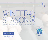 Winter Season Sale Facebook Post Design