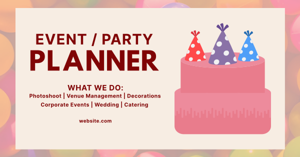 Party Hats Facebook Ad Design Image Preview