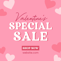 Valentine Hearts Special Sale Linkedin Post Design