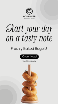 Fresh Baked Bagels TikTok Video Image Preview