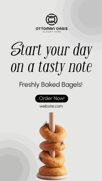 Fresh Baked Bagels TikTok Video Image Preview