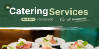 Events Catering Twitter Post Design