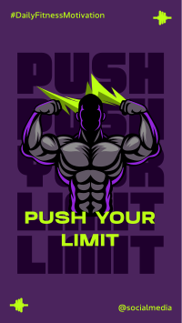 Push Your Limit Fitness TikTok Video Design