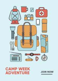 Camp Week Adventure Poster Image Preview