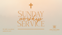 Blessed Sunday Service Animation Design