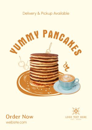 Delicious Breakfast Pancake  Flyer Image Preview
