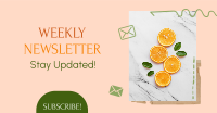 Fruity Weekly Newsletter Facebook Ad Design