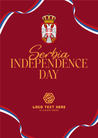 Serbia Independence Day Poster Design