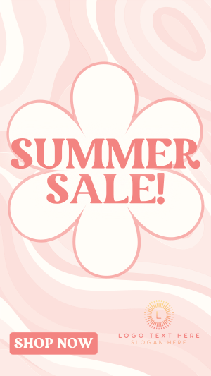 Groovy Summer Sale Instagram story Image Preview