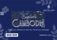 Cambodia Travel Tour Postcard Image Preview