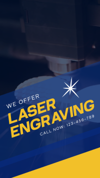 Laser Engraving Service Facebook Story Design