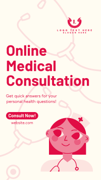 Online Medical Consultation Facebook Story Design