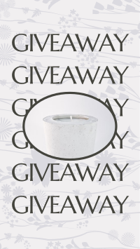 Candle Giveaway Facebook Story Design