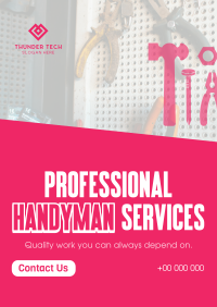 Professional Handyman Services Poster Image Preview