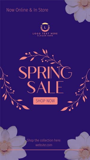 Aesthetic Spring Sale  Instagram story Image Preview