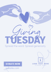 Give back this Giving Tuesday Poster Design