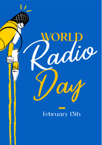 Radio Day Mic Flyer Image Preview