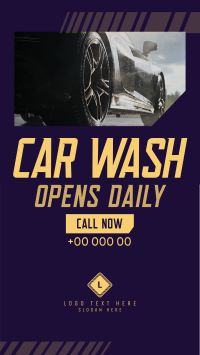 Car Wash Detailing Facebook Story Design