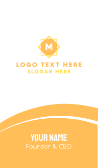 Sun Stroke Lettermark Business Card Design