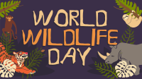 Rustic World Wildlife Day Video Image Preview