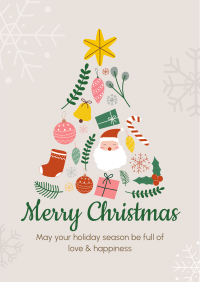 Christmas Tree Collage Poster Image Preview