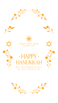 Happy Hanukkah Facebook story Image Preview