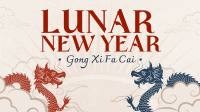 Oriental Lunar New Year Facebook Event Cover Design