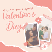 Scrapbook Valentines Greeting Instagram Post Design