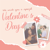 Scrapbook Valentines Greeting Instagram Post Image Preview