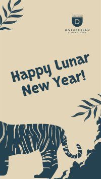 Lunar Tiger Greeting Instagram Story Design