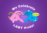 Pride Sign Postcard Image Preview