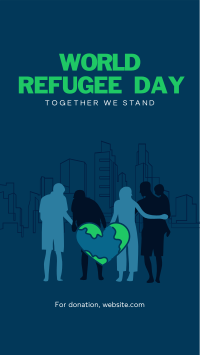 Family Refugees Facebook story Image Preview