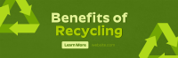 Recycling Benefits Twitter Header Design