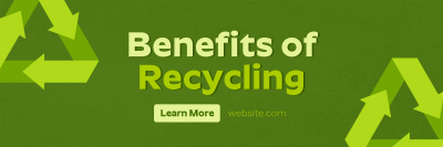 Recycling Benefits Twitter header (cover) Image Preview