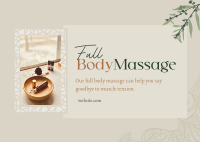 Luxe Body Massage Postcard Image Preview