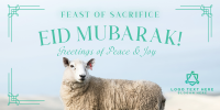 Eid Mubarak Sheep Twitter post Image Preview