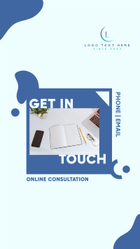 Business Online Consultation Facebook Story Design