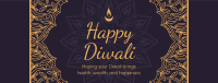 Fancy Diwali Greeting Facebook cover Image Preview