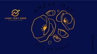 Anzac Day Minimalist Zoom background Image Preview