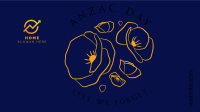 Anzac Day Minimalist Zoom Background Image Preview