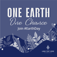 One Earth One Chance Celebrate Instagram Post Design