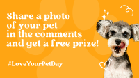 Cute Pet Lover Giveaway Facebook event cover Image Preview