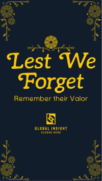 Remember their Valor Facebook story Image Preview