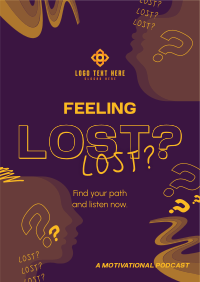 Lost Motivation Podcast Flyer Design