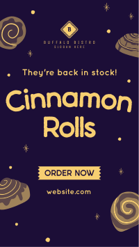 Quirky Cinnamon Rolls YouTube Short Image Preview