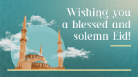 Eid Al Adha Greeting Facebook event cover Image Preview