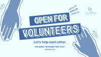 Volunteer Helping Hands Facebook Event Cover Design