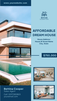 Affordable Dream House Facebook Story Design