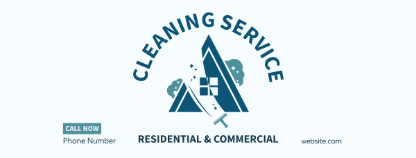House Cleaning Service Facebook Cover Design Image Preview